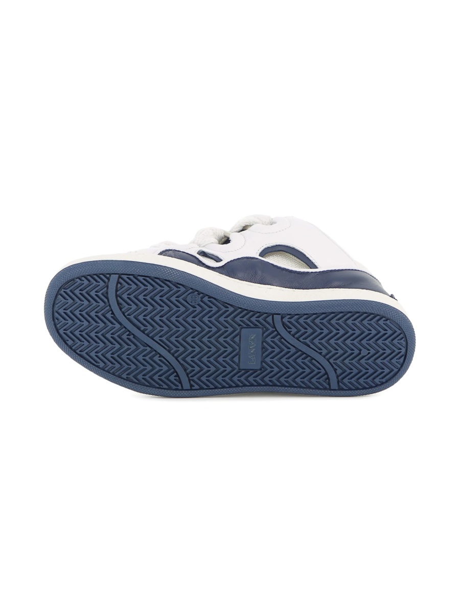 Sneakers Lanvin albi din piele - Img 5