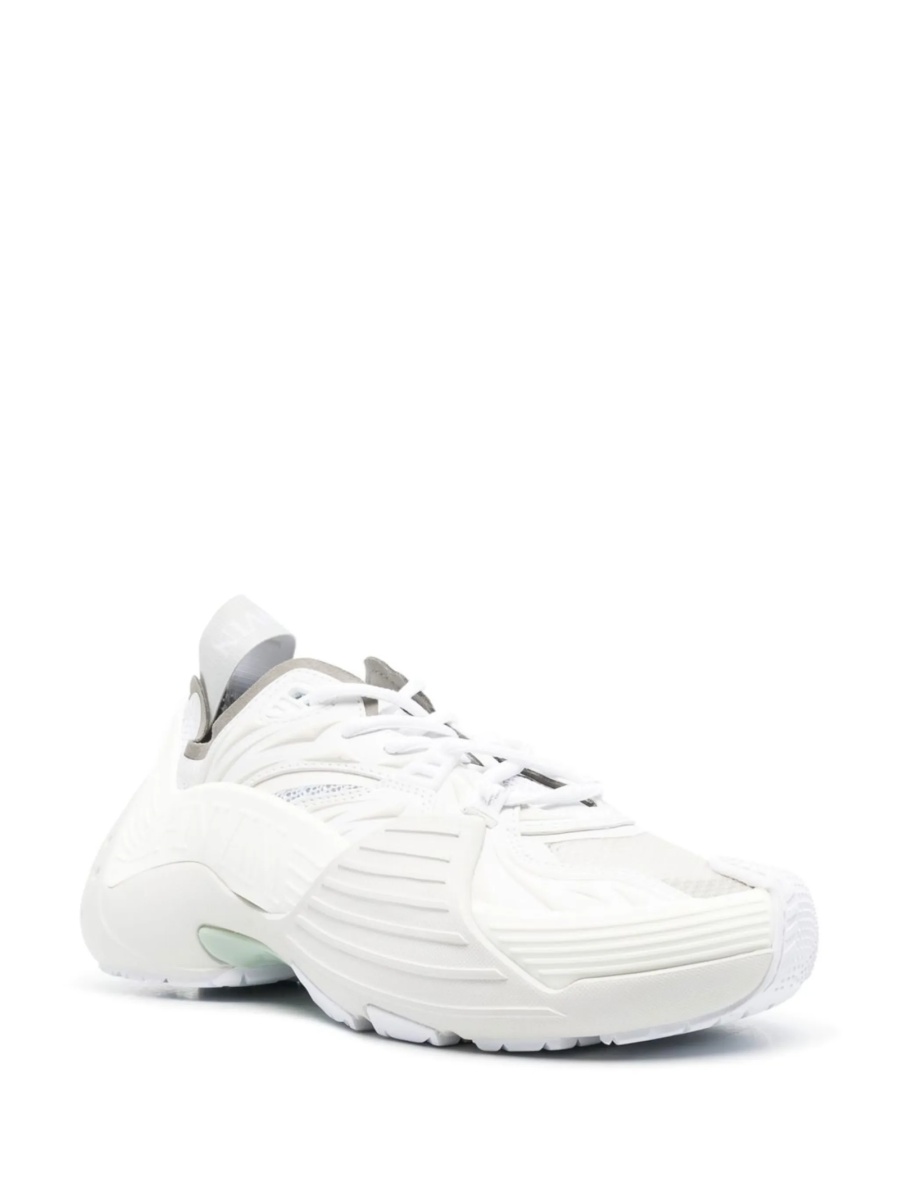Sneakers Lanvin albi din poliuretan si material textil - Img 2