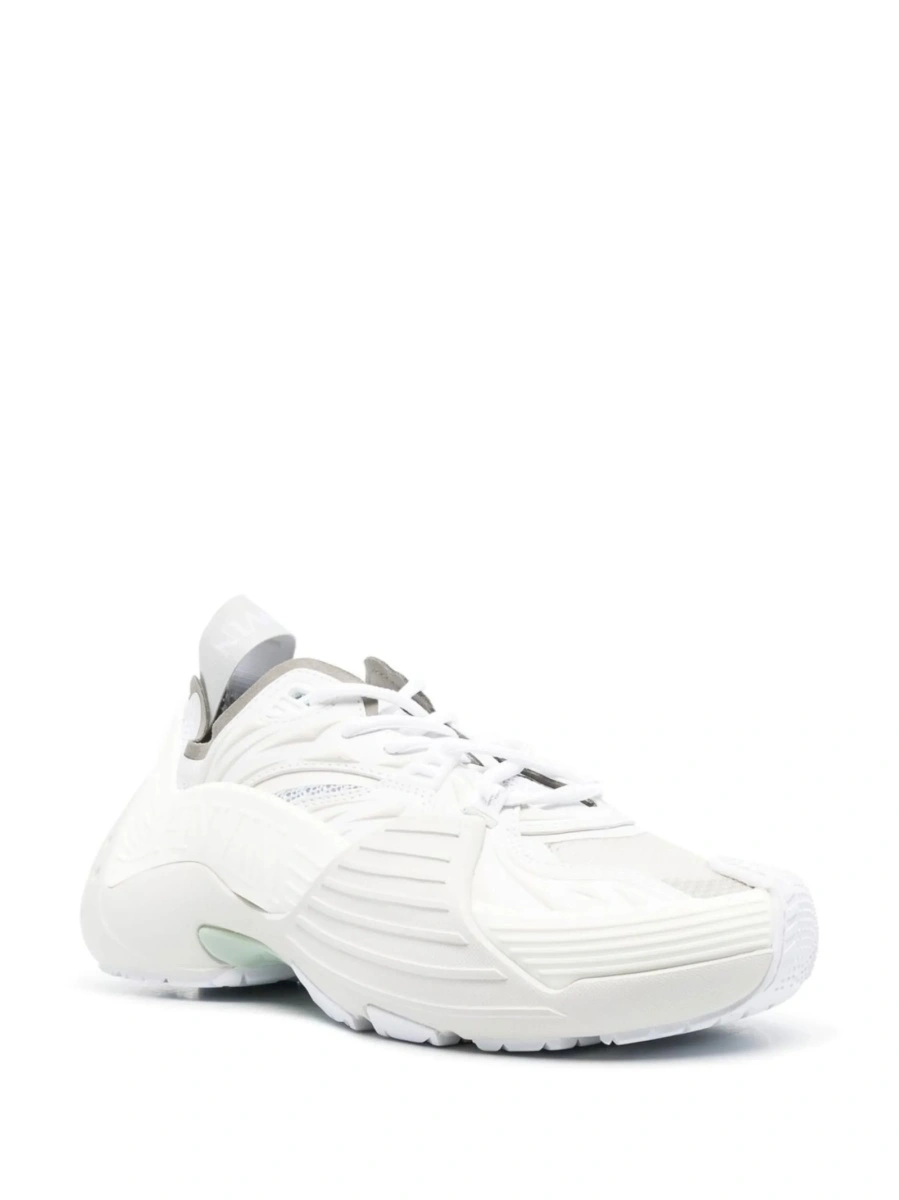 Sneakers Lanvin albi din poliuretan si material textil - Img 2