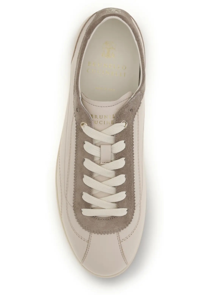 Sneakers Leather and suede Sneakers with slim sole - Img 4
