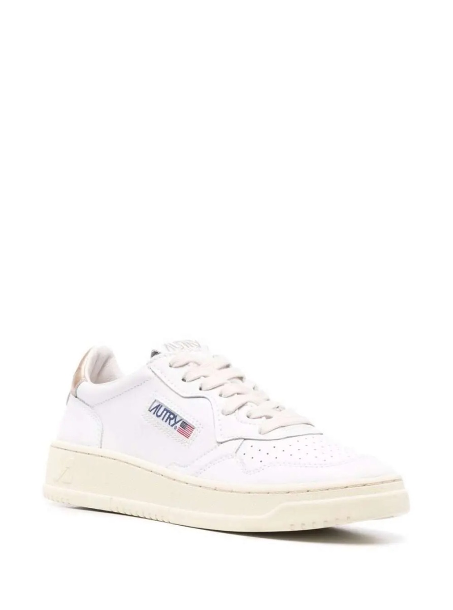 Sneakers Low Sneakers 'Medalist' with Contrast Heel in White Leather for Women - Img 2