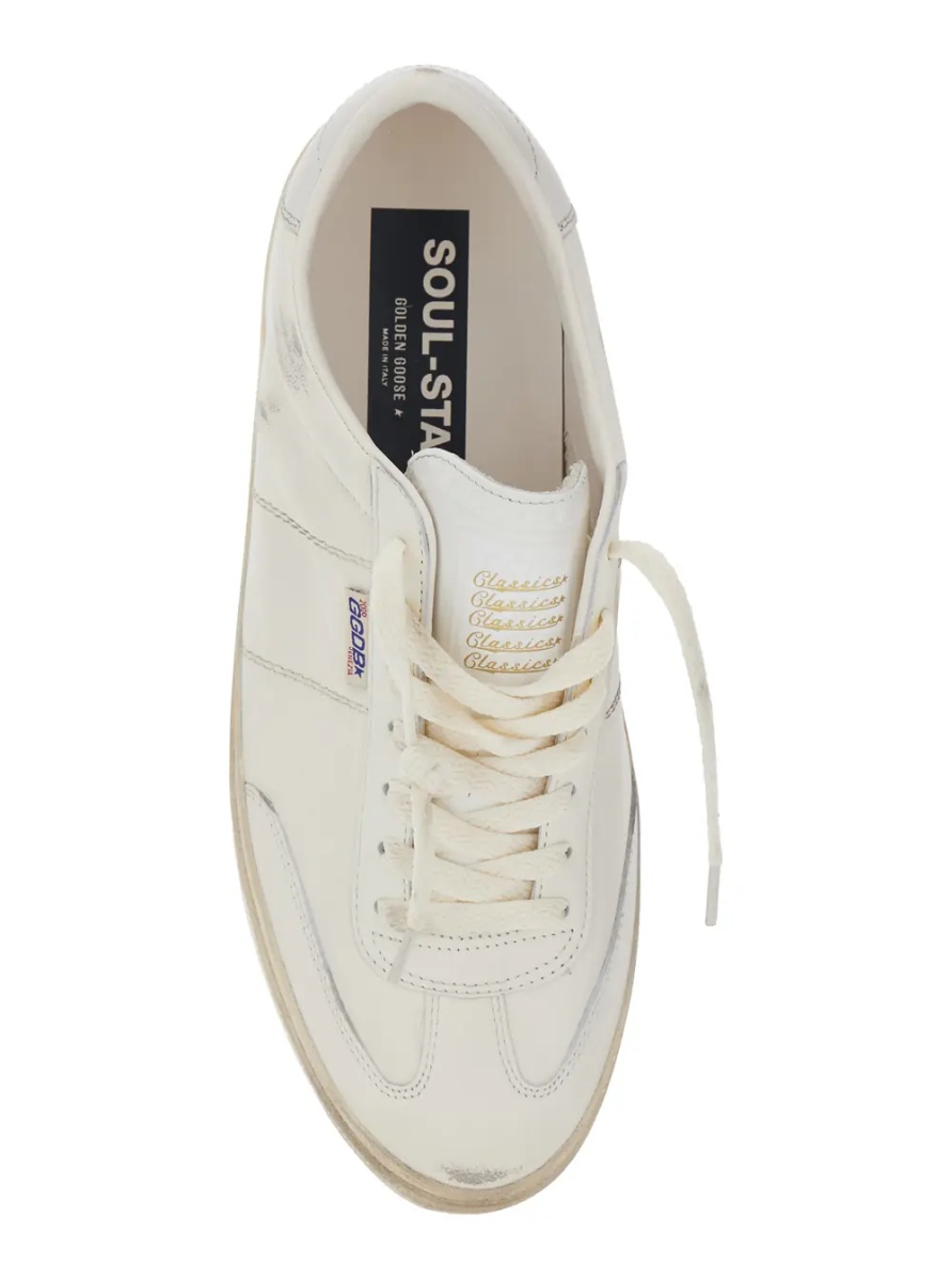 Sneakers Low Sneakers 'Soul-Star' with Metallic Heel in White Leather for Men - Img 4