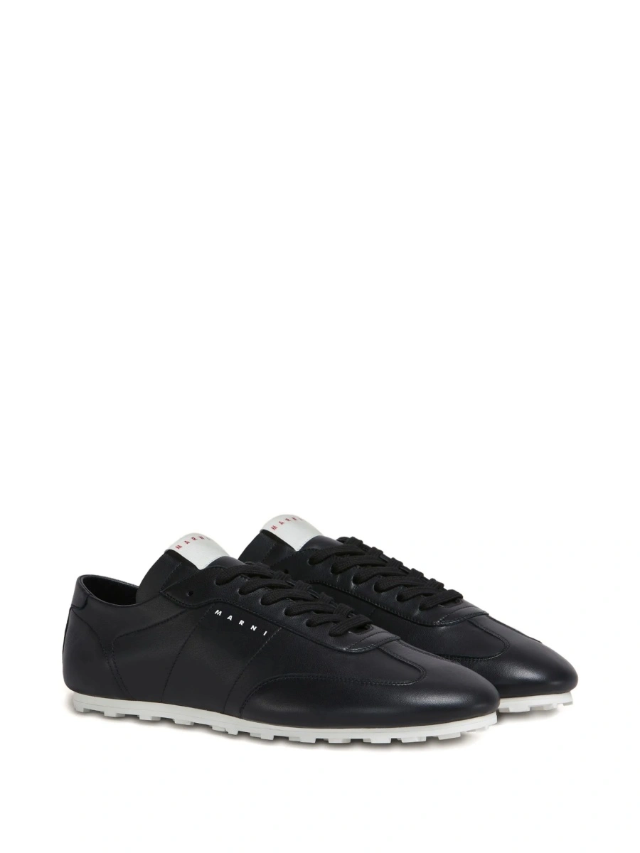 Sneakers Marni negri din piele - Img 2