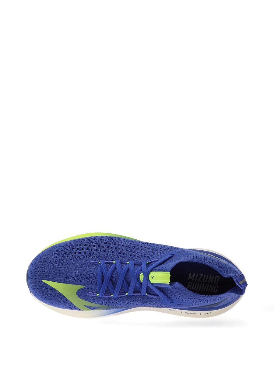 Sneakers Mizuno albastri din material textil si poliuretan - Img 4