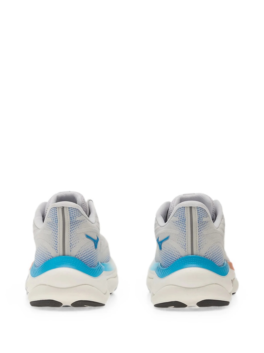 Sneakers Mizuno gri din material textil - Img 3