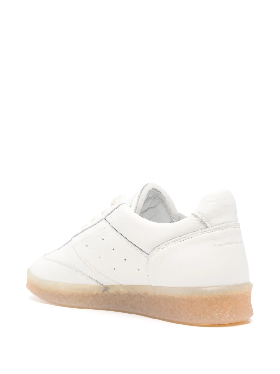 Sneakers MM6 Maison Margiela albi din piele - Img 3