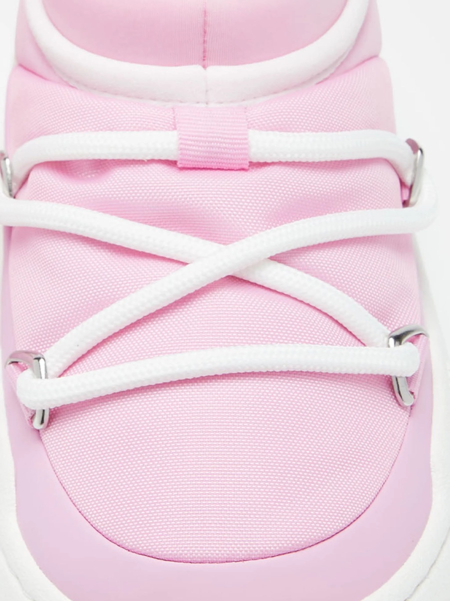 Sneakers Moon Boot roz din poliuretan si poliamida - Img 2