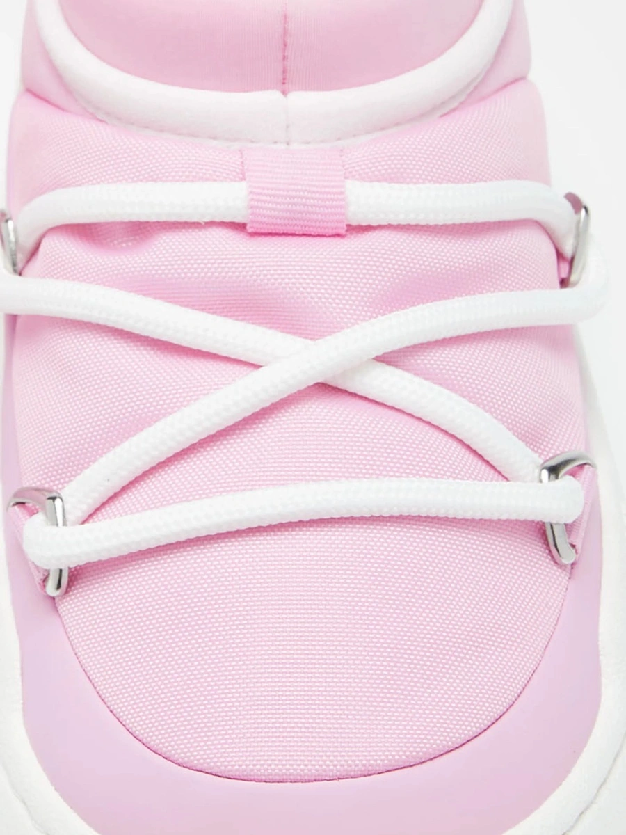 Sneakers Moon Boot roz din poliuretan si poliamida - Img 2