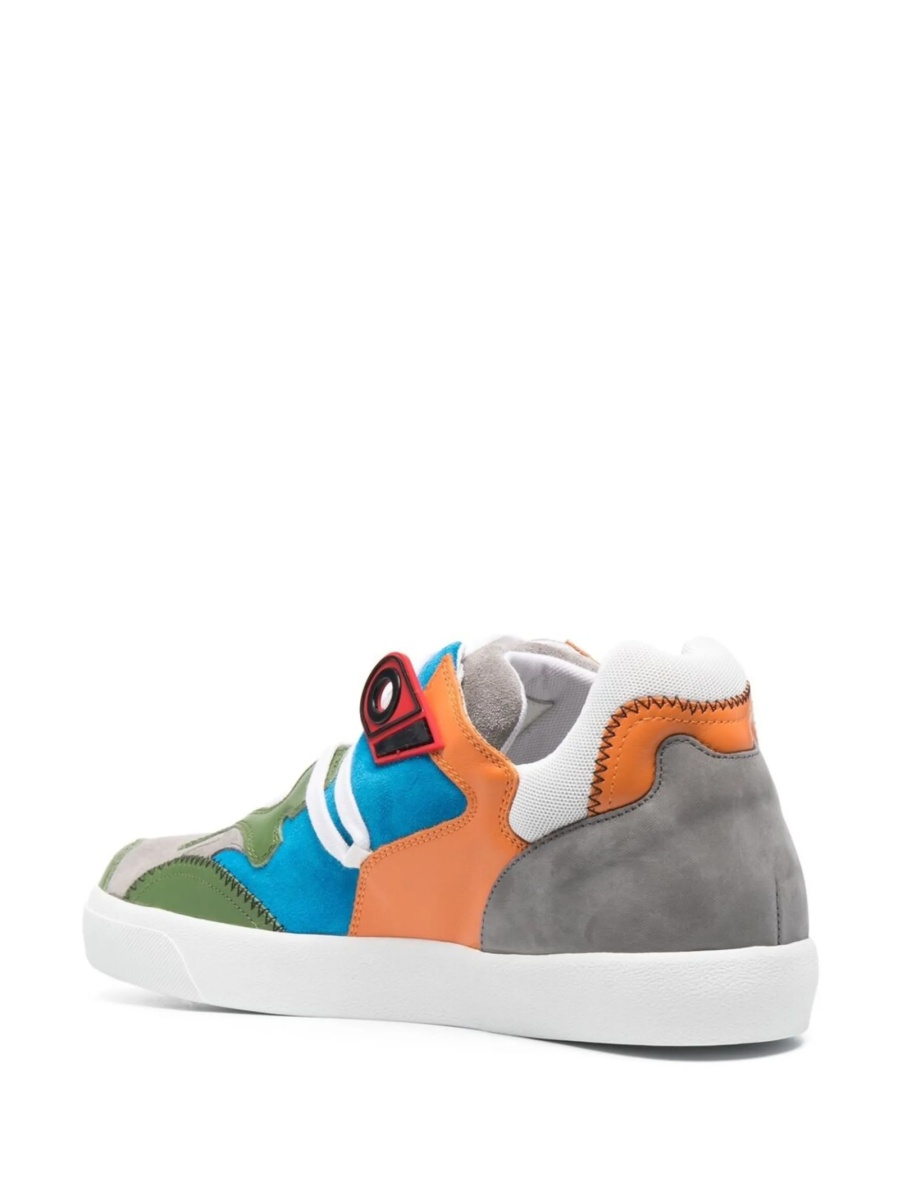 Sneakers N°21 verzi din piele si piele intoarsa - Img 3
