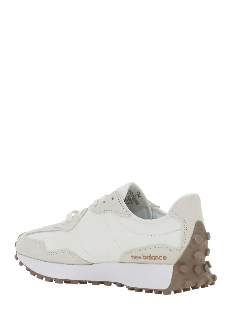 Sneakers New Balance '327' bej din piele si material textil - Img 3