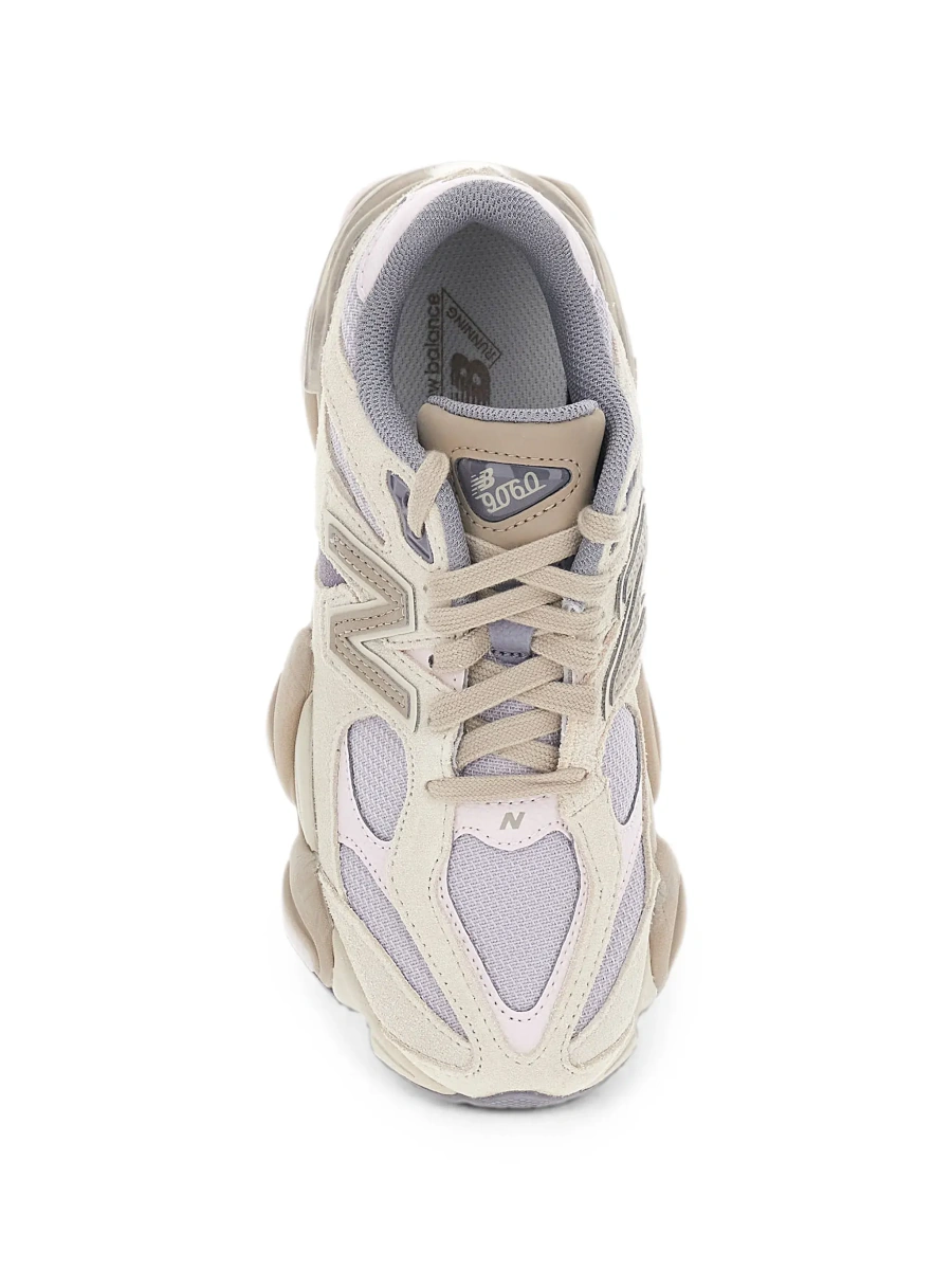 Sneakers New Balance '9060' roz din textil si piele - Img 7