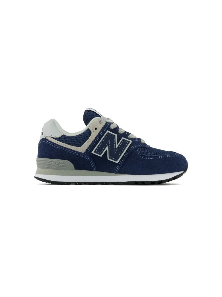 Sneakers New Balance albastri din piele si material textil - Img 9
