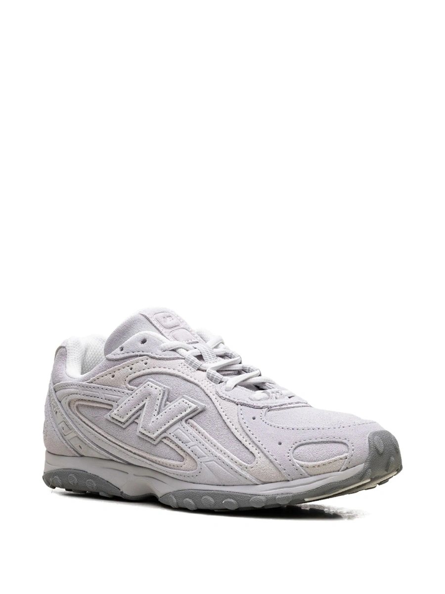 Sneakers New Balance gri din piele intoarsa - Img 2