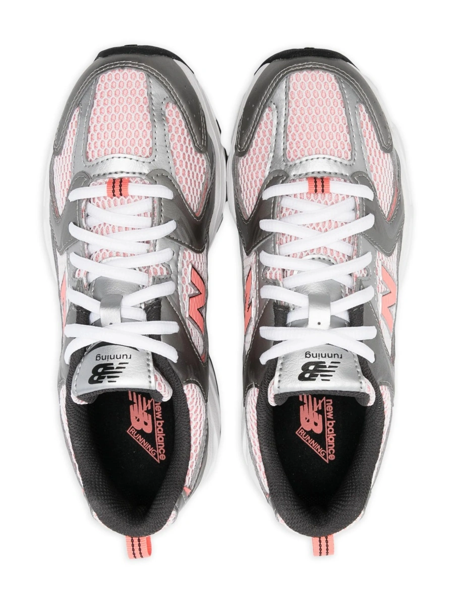 Sneakers New Balance gri din poliuretan si material textil - Img 3