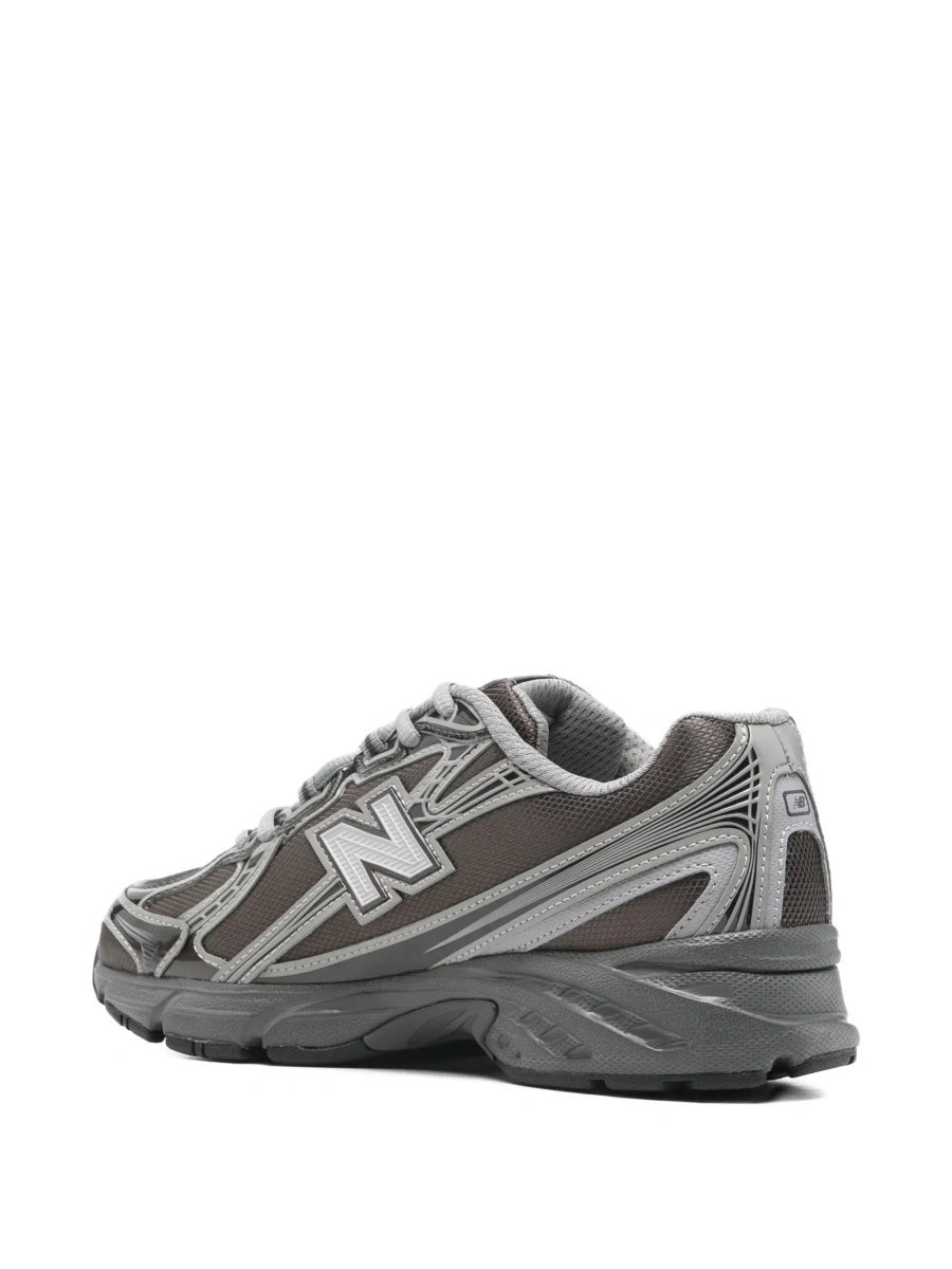 Sneakers New Balance gri din tesatura tehnica - Img 6