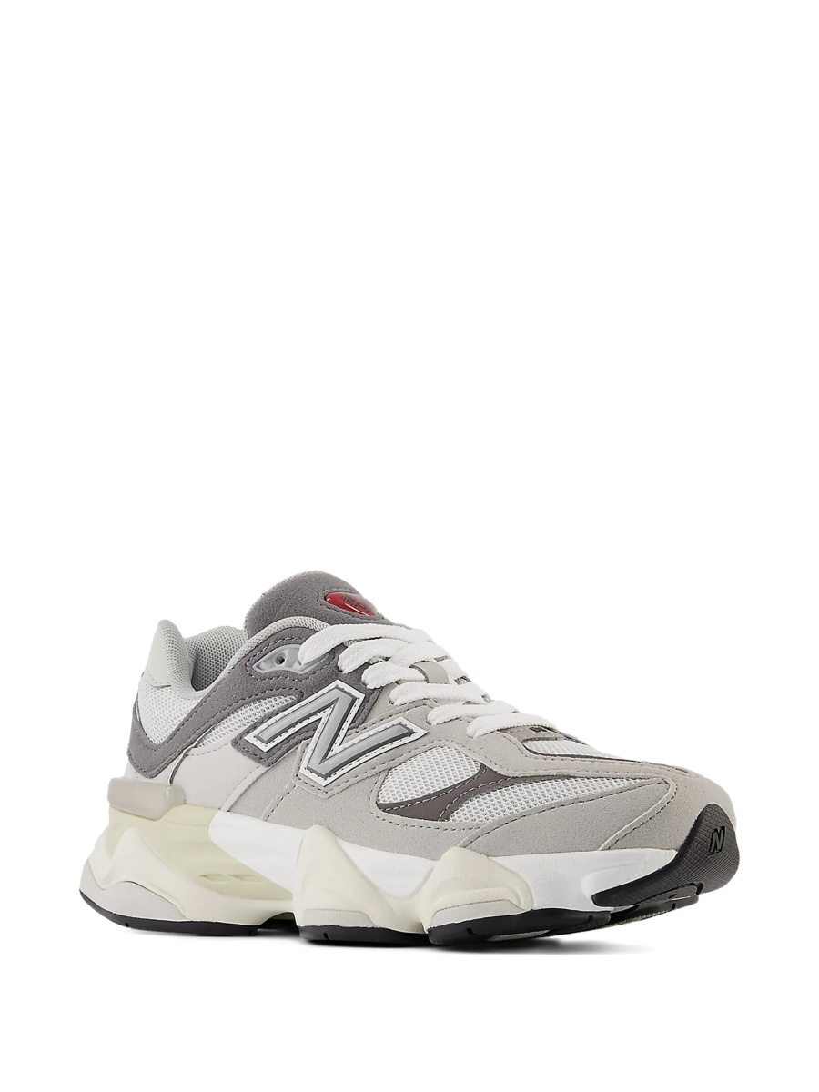 Sneakers New Balance Kids gri din plasa si piele intoarsa - Img 2