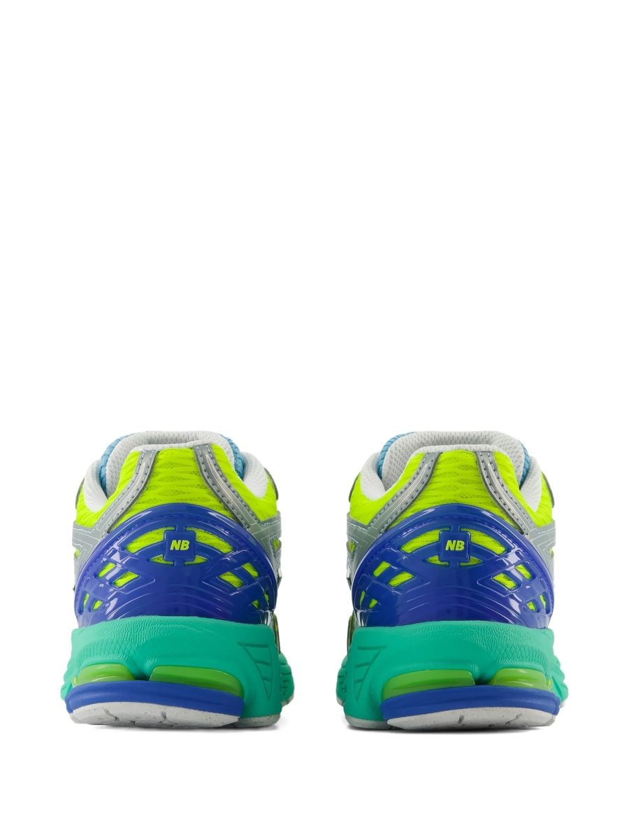 Sneakers New Balance Kids verzi din poliuretan si plasa - Img 5