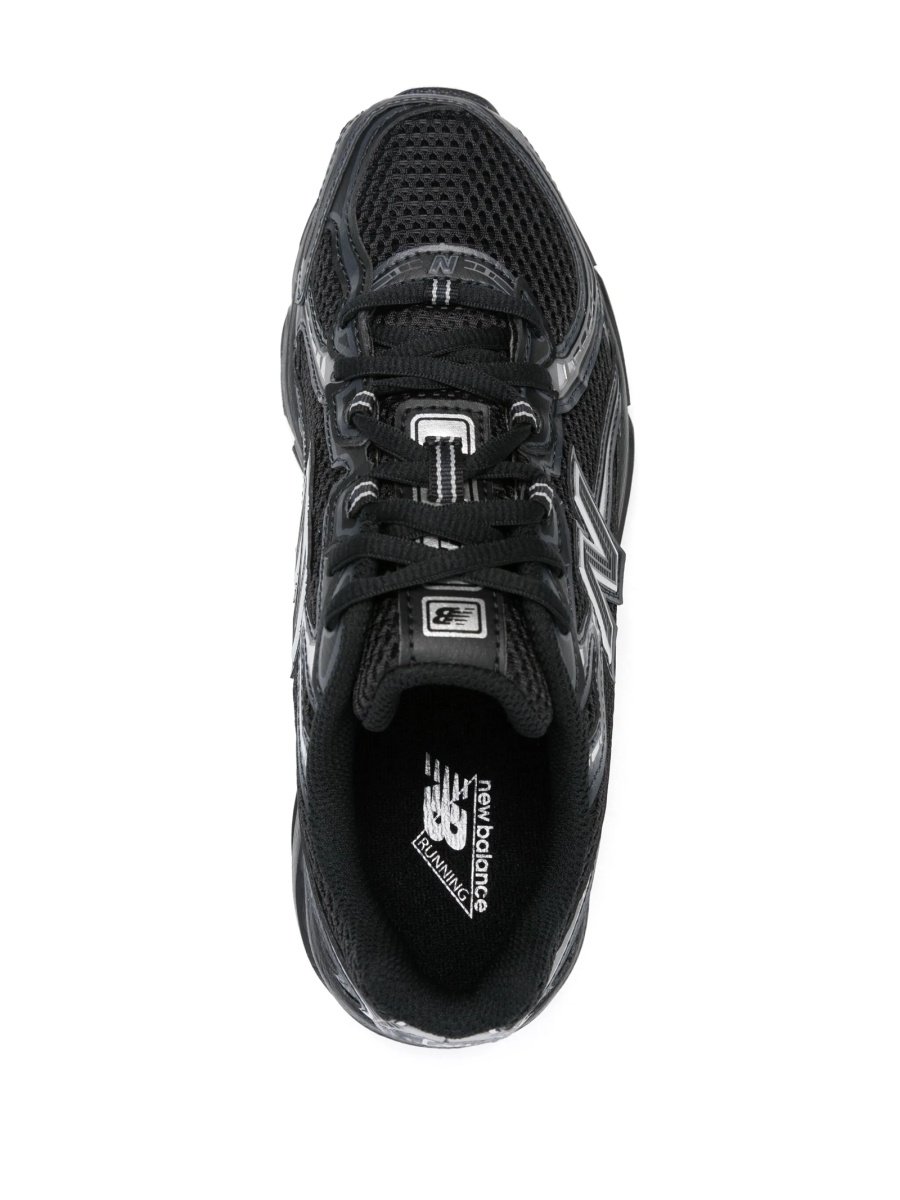 Sneakers New Balance negri din material textil si polyester - Img 4
