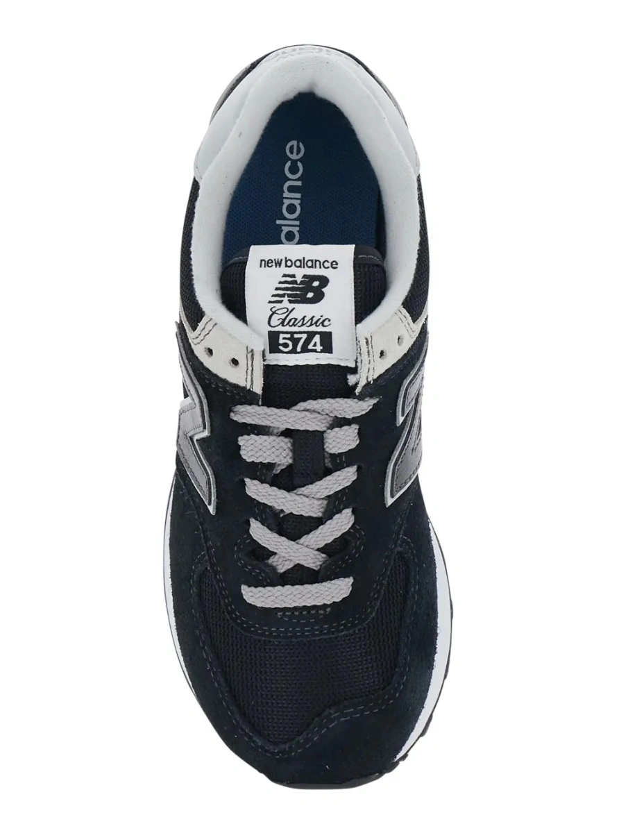Sneakers New Balance negri din piele si material textil - Img 4