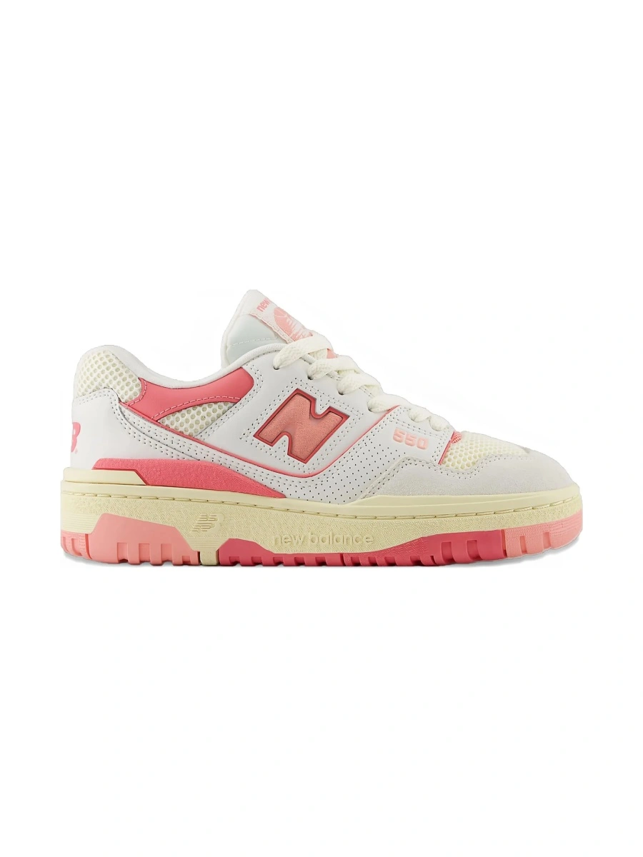 Sneakers New Balance neutri din piele si piele intoarsa - Img 2
