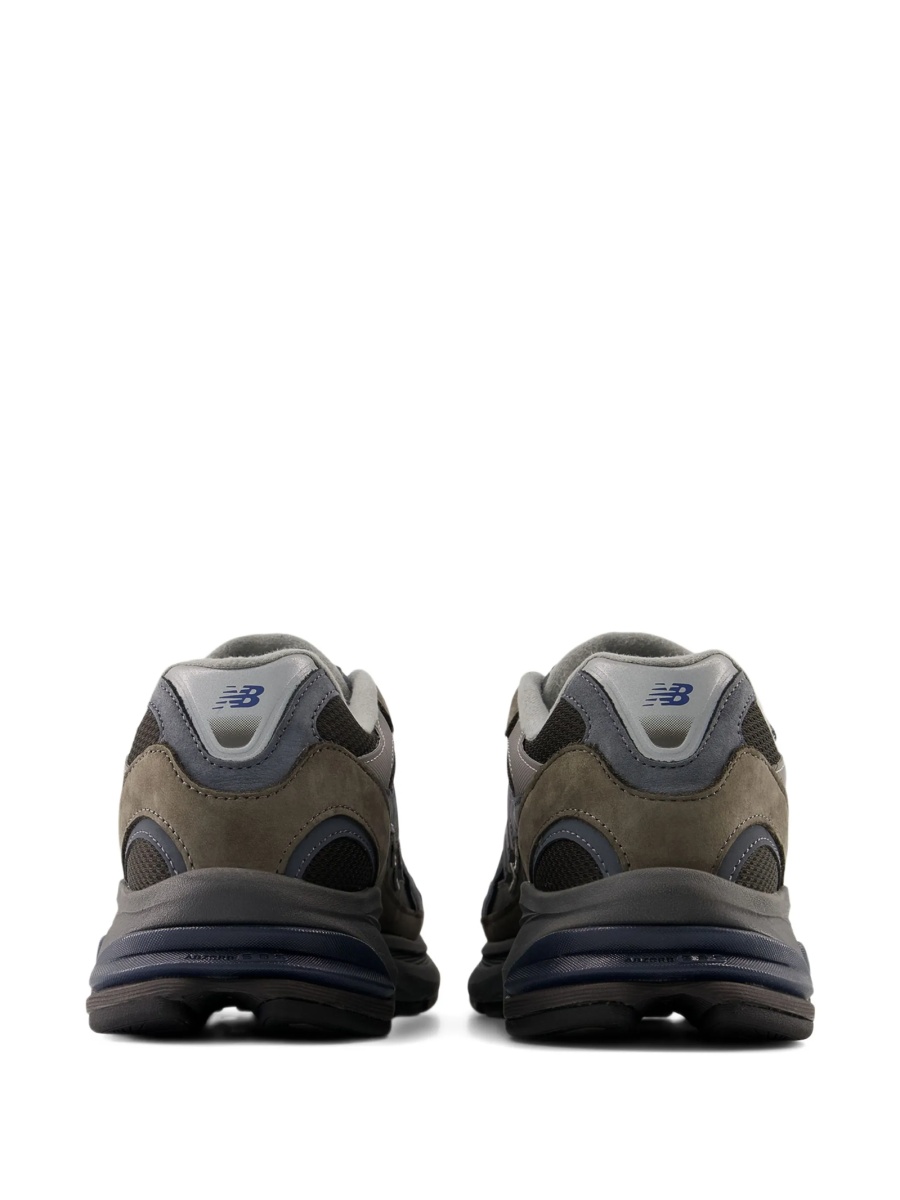 Sneakers New Balance verzi din piele intoarsa si plasa - Img 3