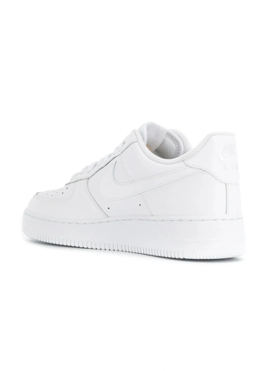 Sneakers Nike air force 1 albi din polyester si piele - Img 3