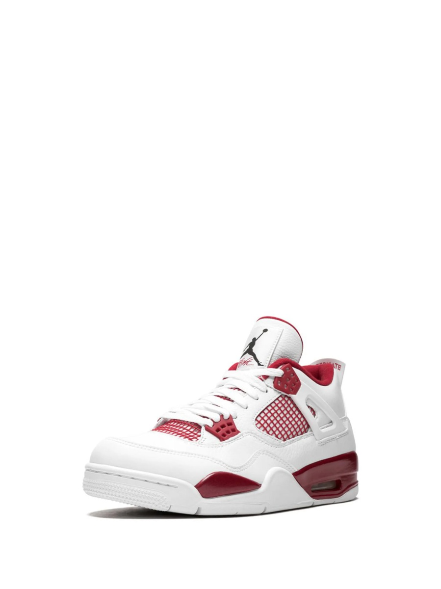 Sneakers Nike air jordan 4 albi din piele - Img 4