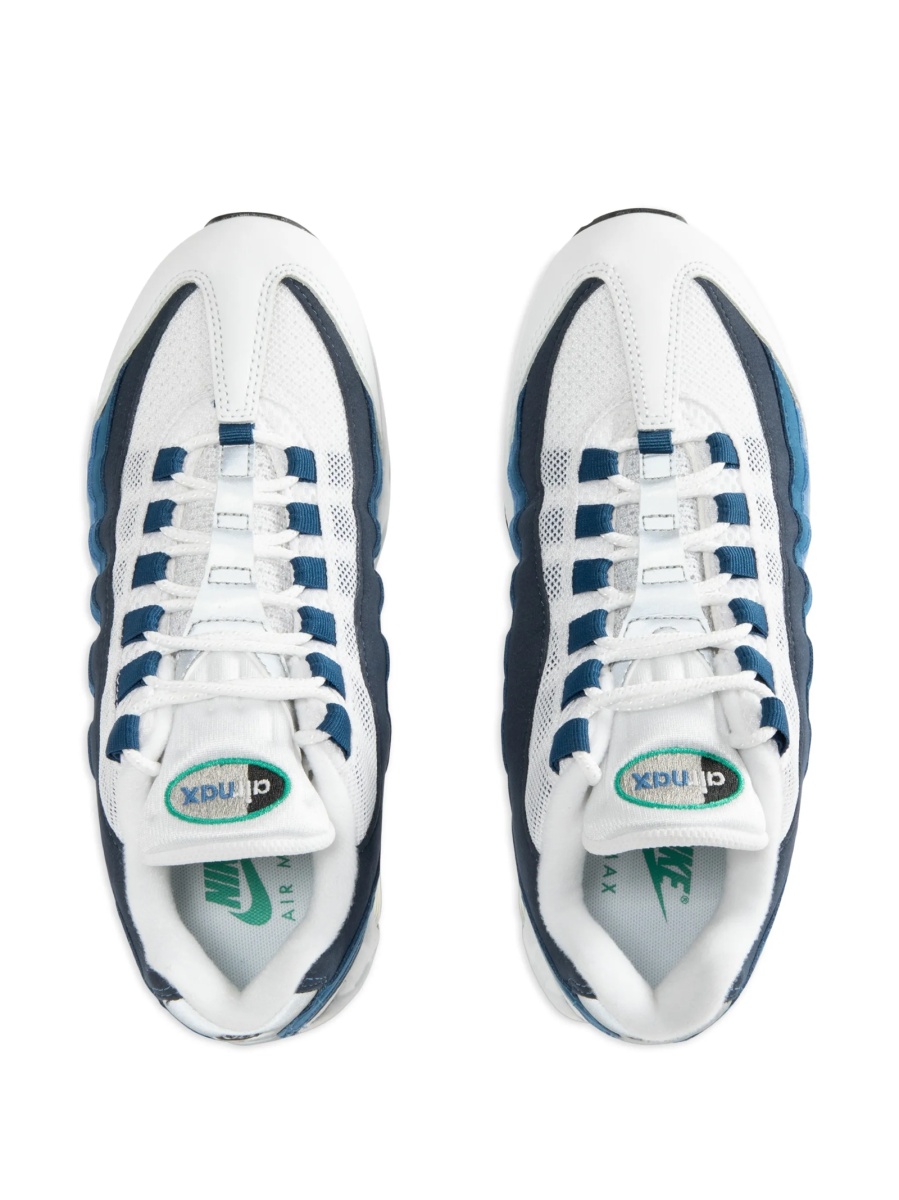 Sneakers Nike air max albi din plasa si piele - Img 3