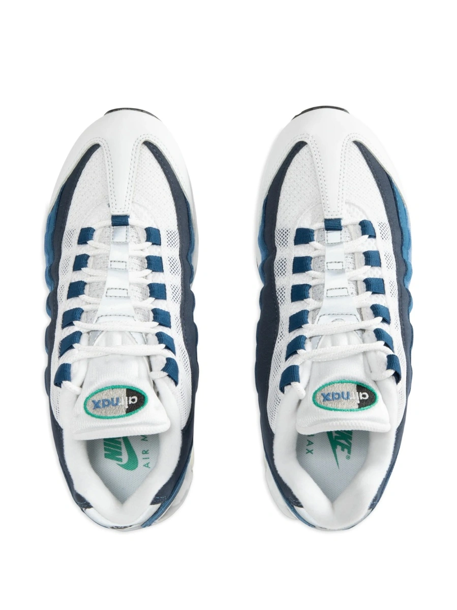 Sneakers Nike air max albi din plasa si piele - Img 3