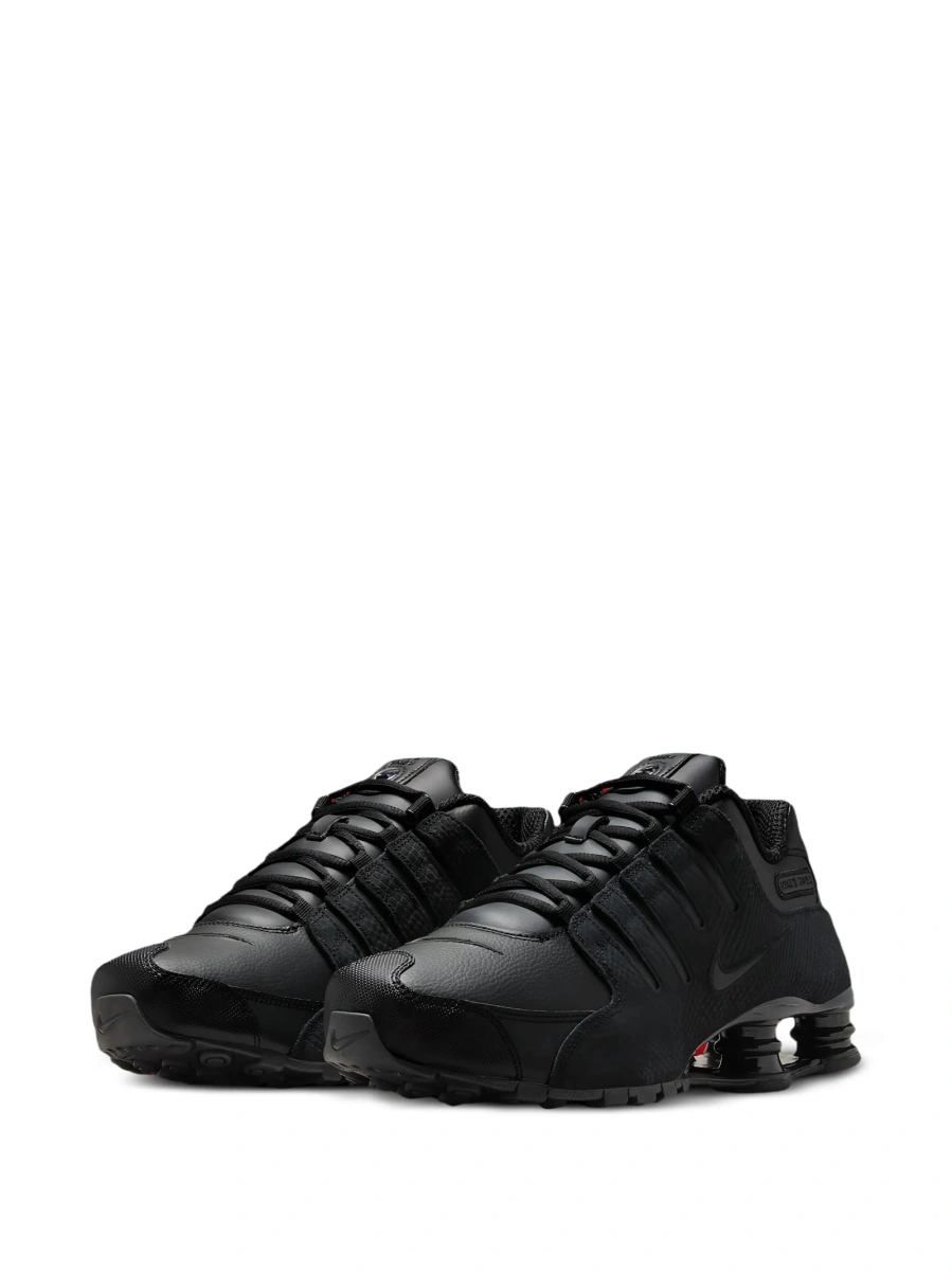 Sneakers Nike shox negri din piele si poliuretan - Img 2