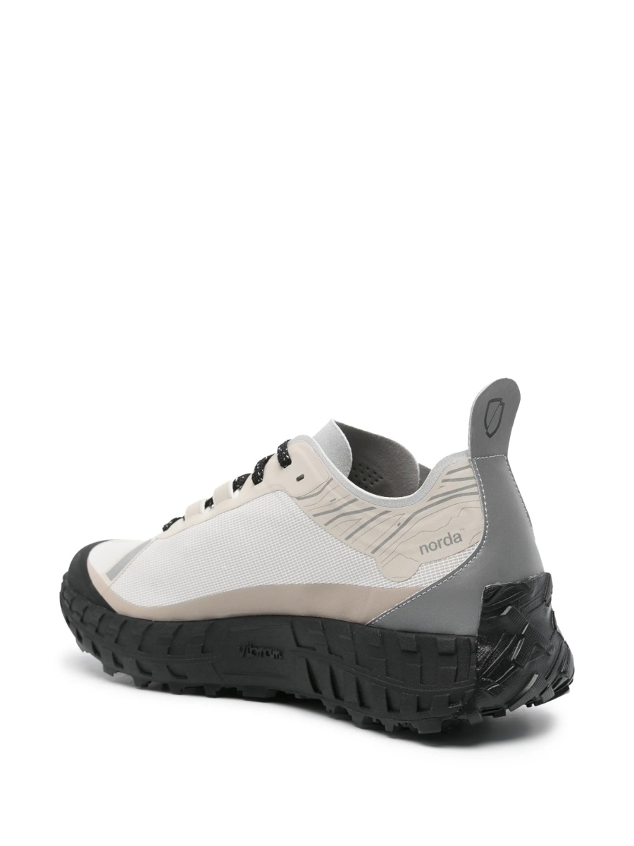 Sneakers NORDA gri din material textil si poliuretan - Img 3