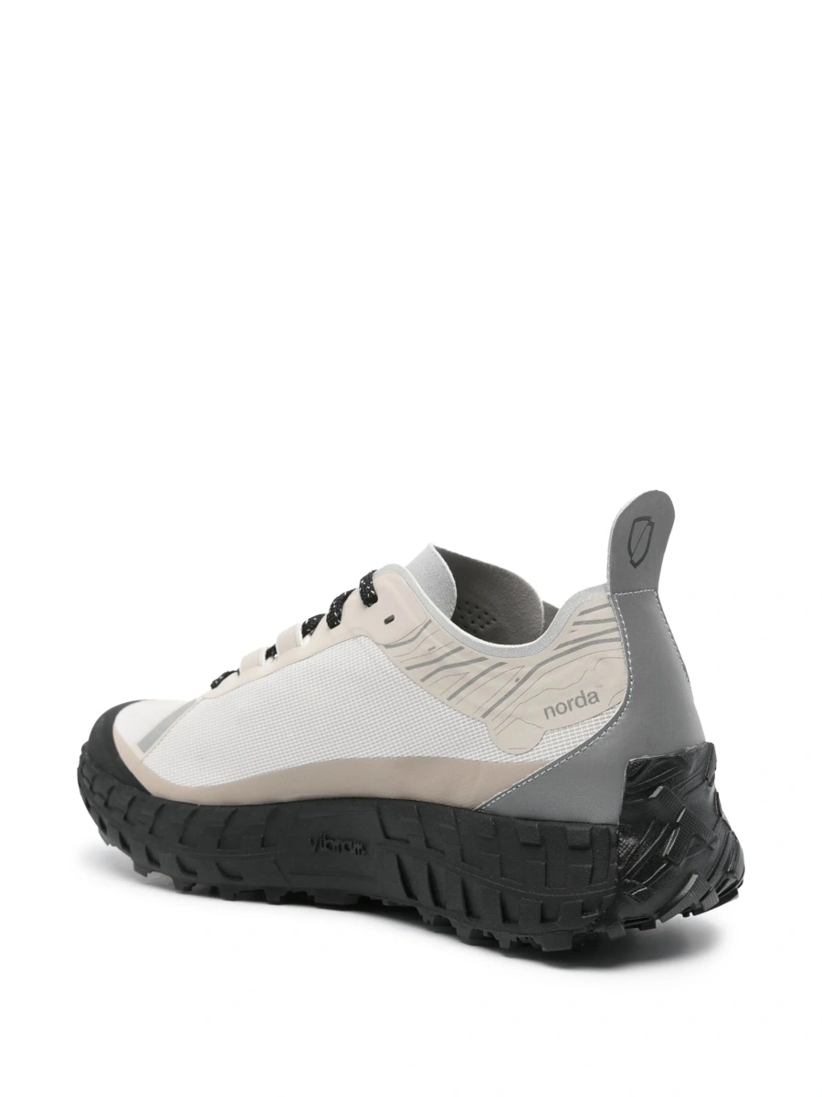 Sneakers NORDA gri din material textil si poliuretan - Img 3