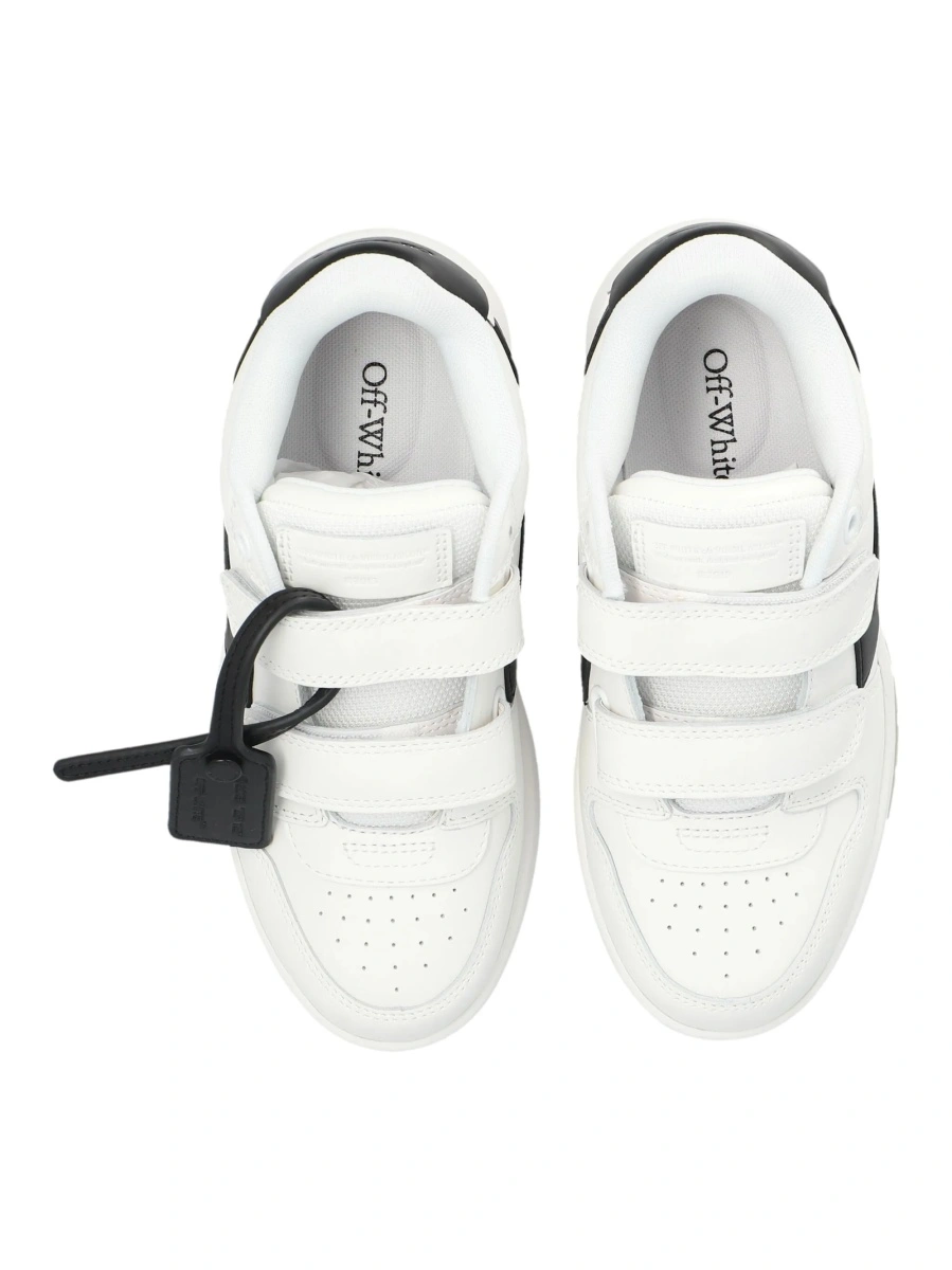 Sneakers Off-White albi din piele - Img 4