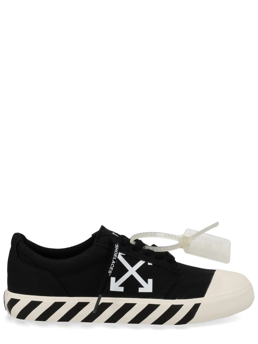 Sneakers Off-White negri din material textil - Img 2