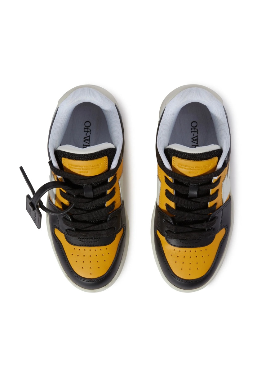 Sneakers Off-White negri din poliester reciclat si piele - Img 4