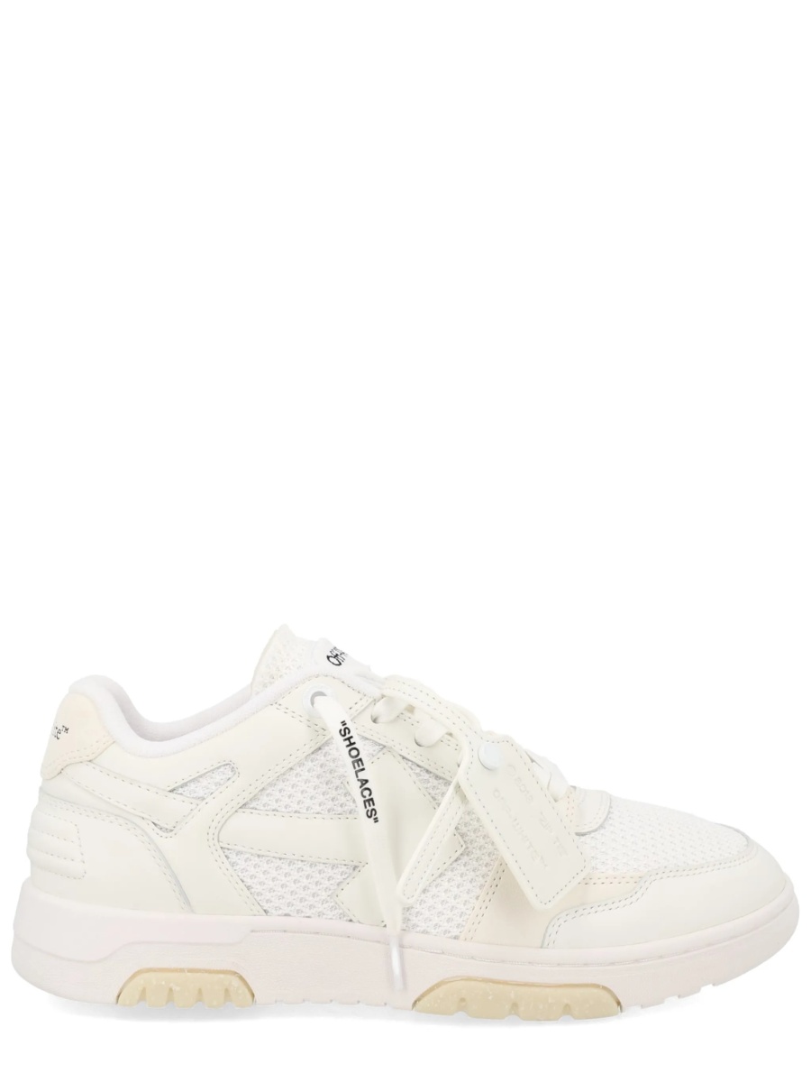 Sneakers Off-White neutri din piele - Img 2