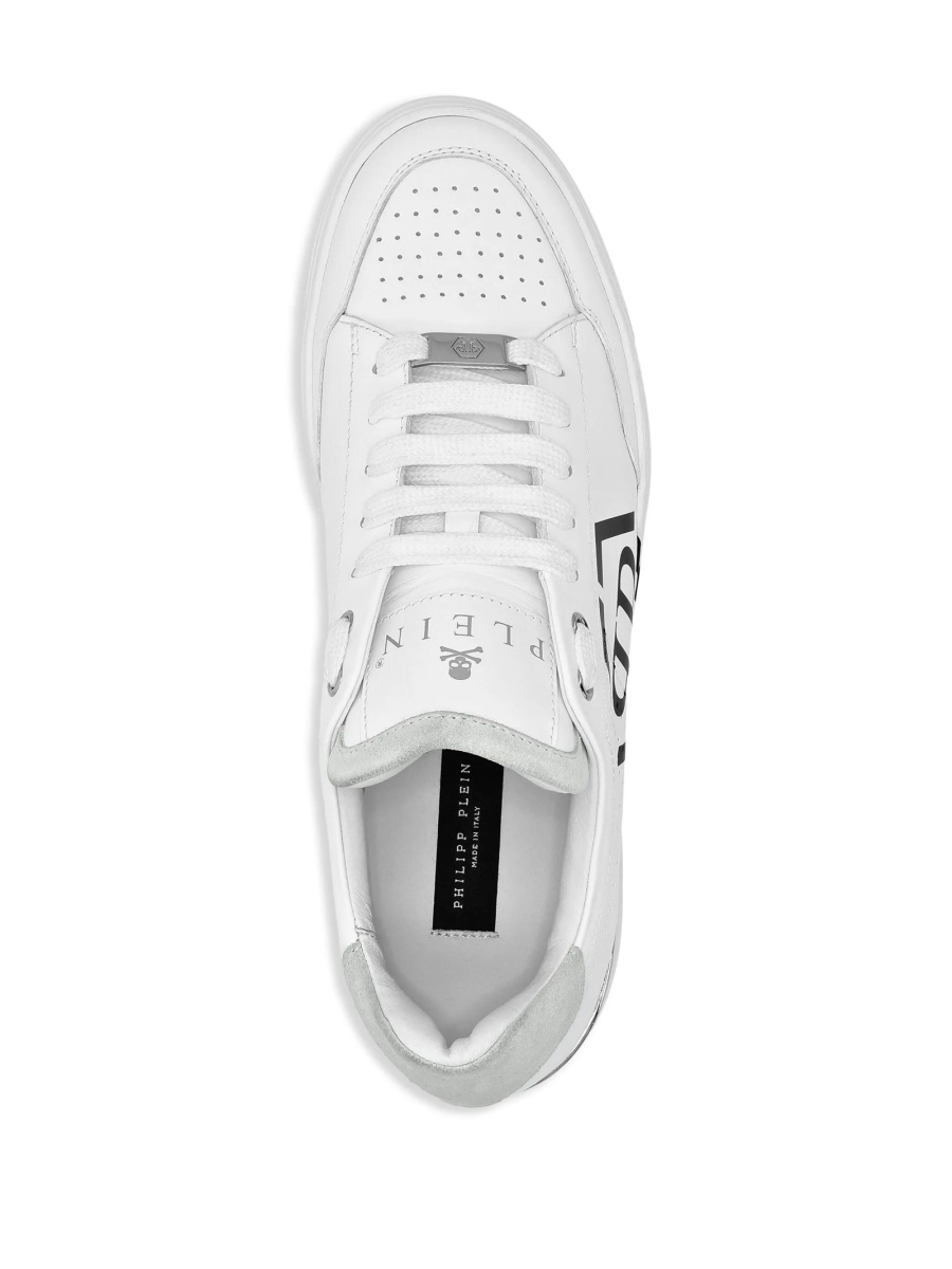 Sneakers Philipp Plein albi din piele - Img 3