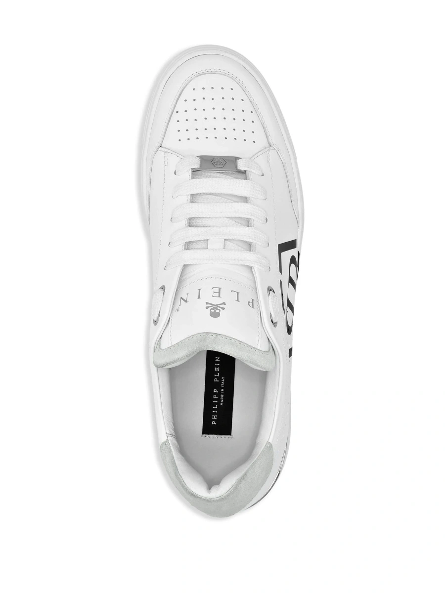 Sneakers Philipp Plein albi din piele - Img 3
