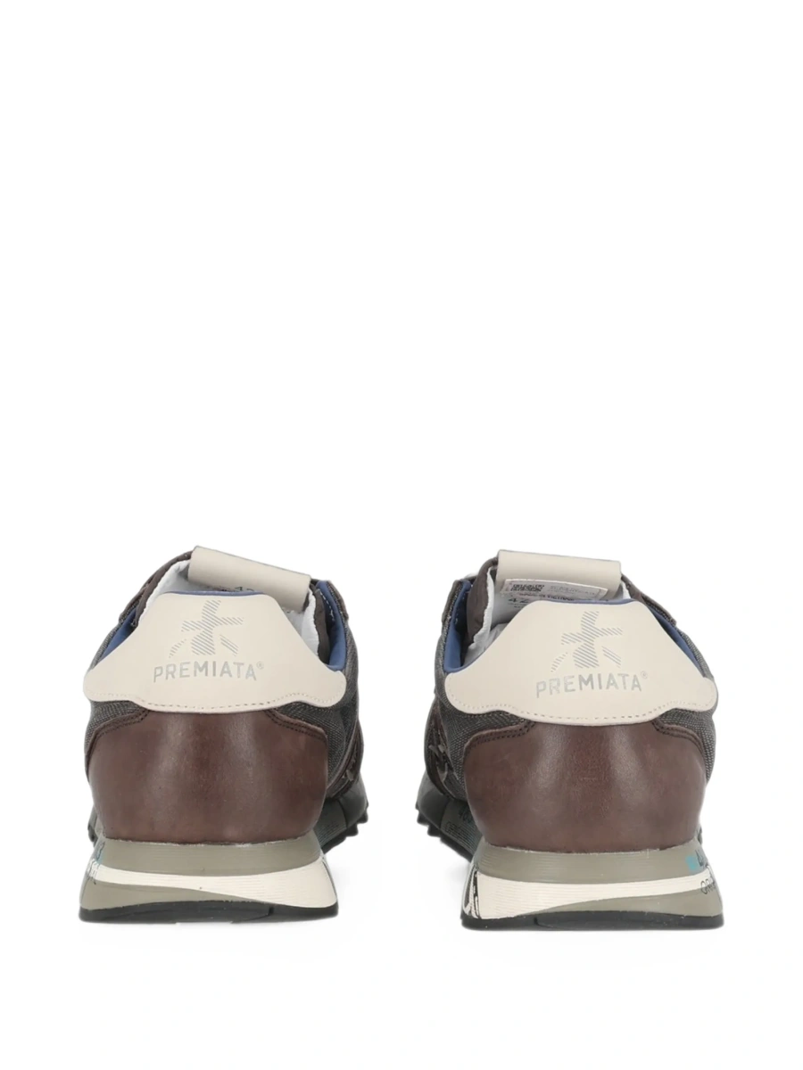 Sneakers Premiata maro din piele si poliamida - Img 4