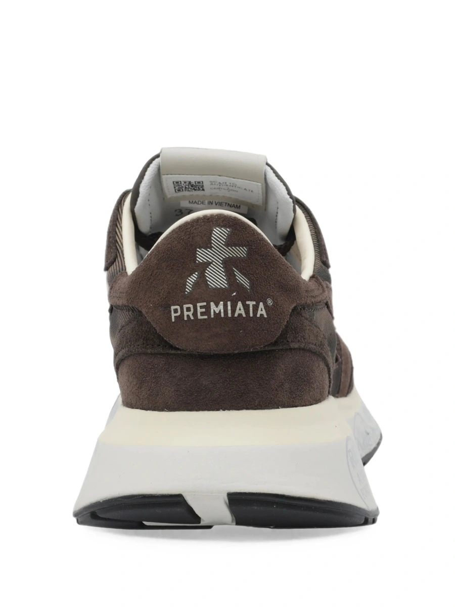Sneakers Premiata maro din poliuretan si polyester - Img 3