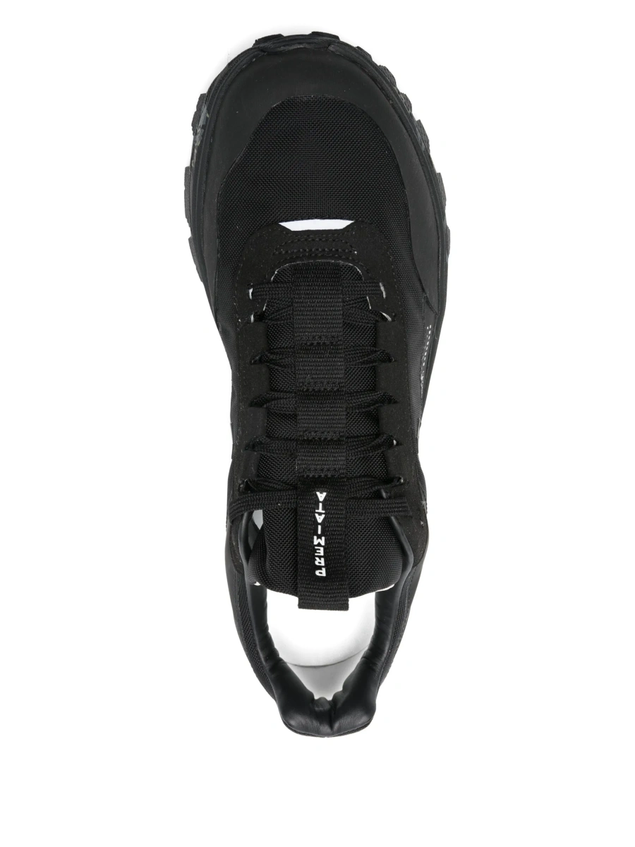 Sneakers Premiata negri din piele si nylon - Img 4