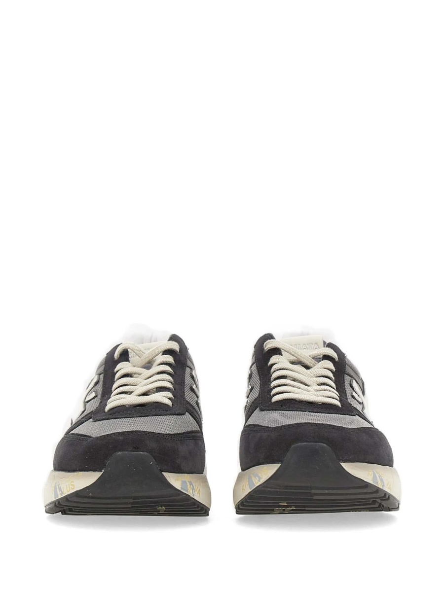 Sneakers Premiata negri din poliuretan si poliamida - Img 5