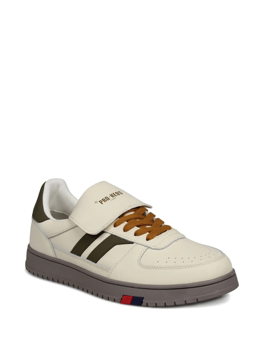 Sneakers Pro-Keds neutri din piele intoarsa si piele - Img 2