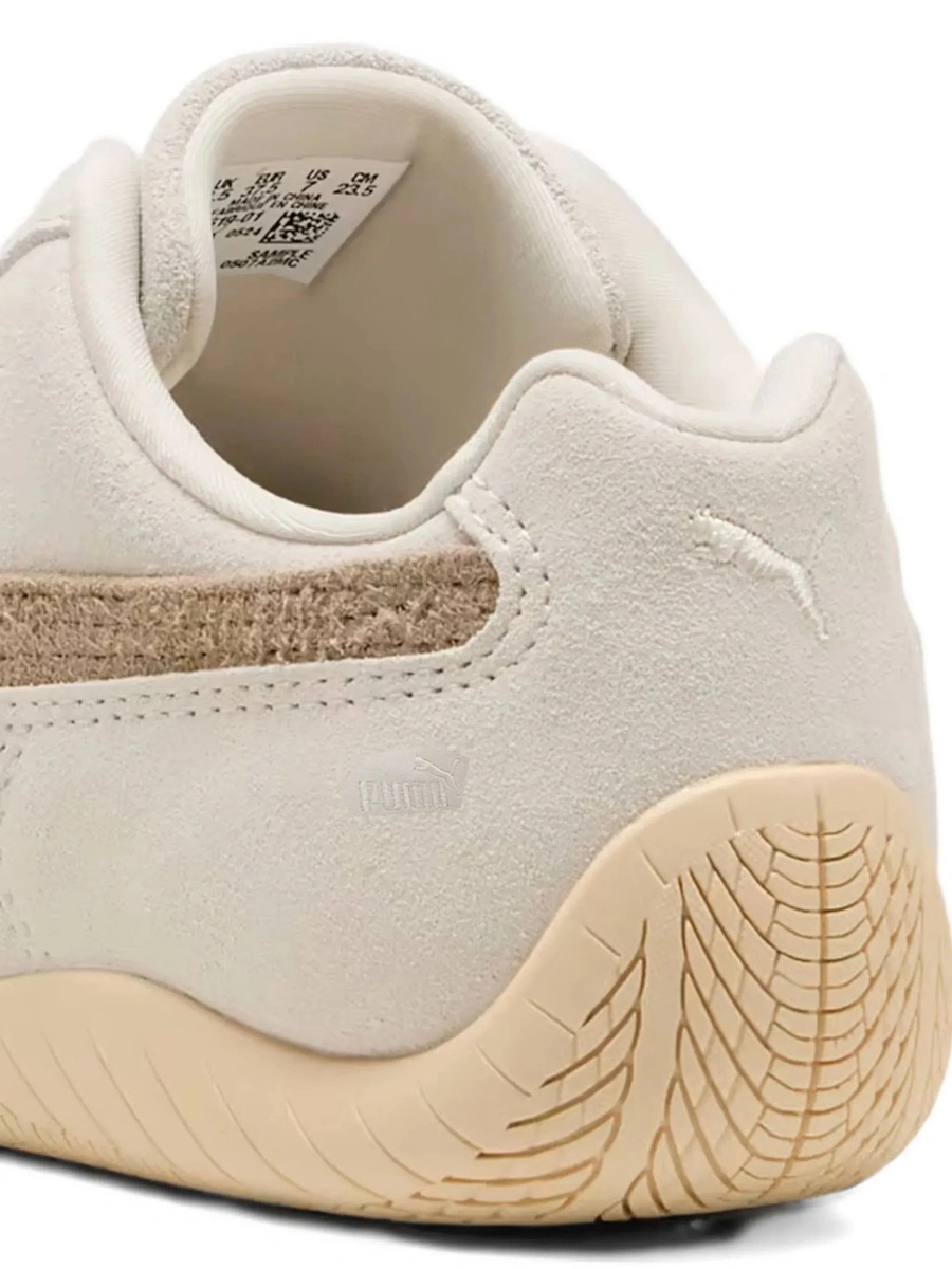 Sneakers PUMA albi din piele intoarsa - Img 6