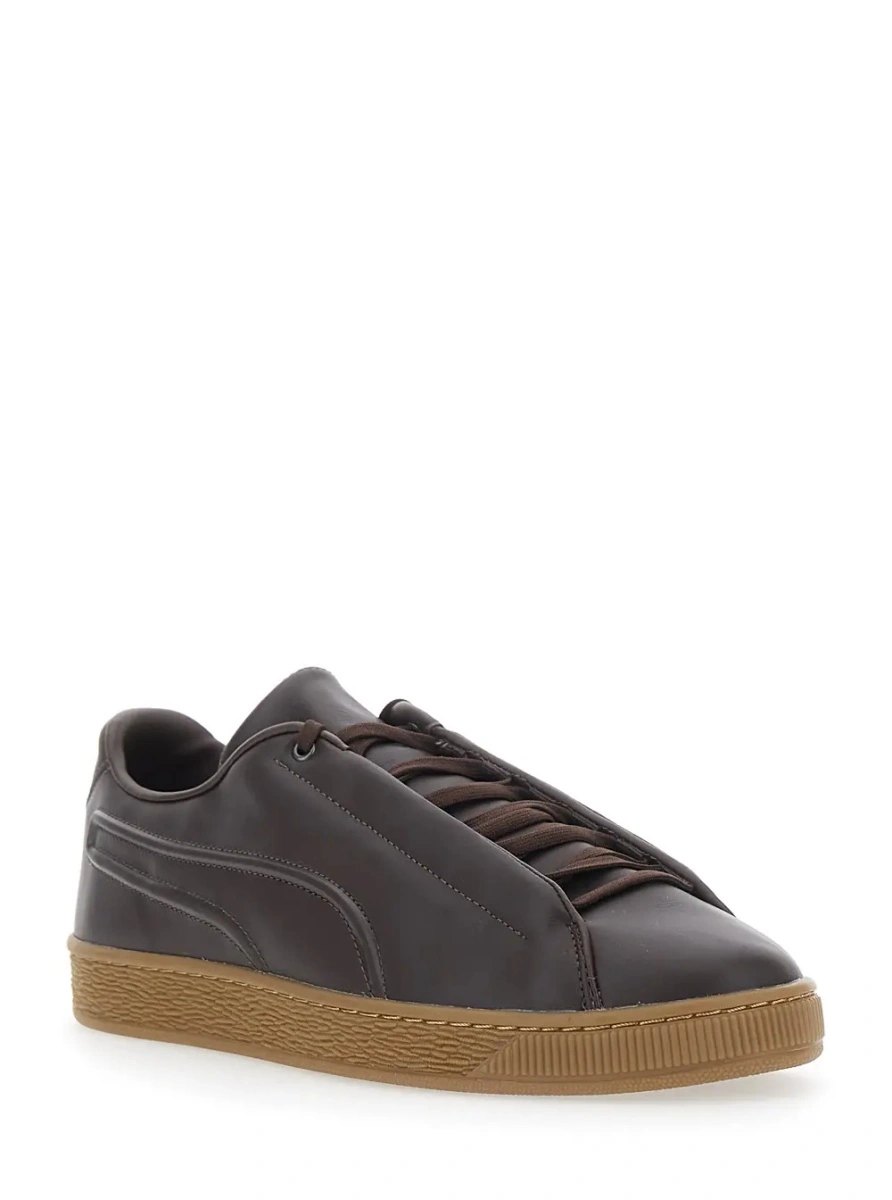 Sneakers PUMA maro din piele - Img 2