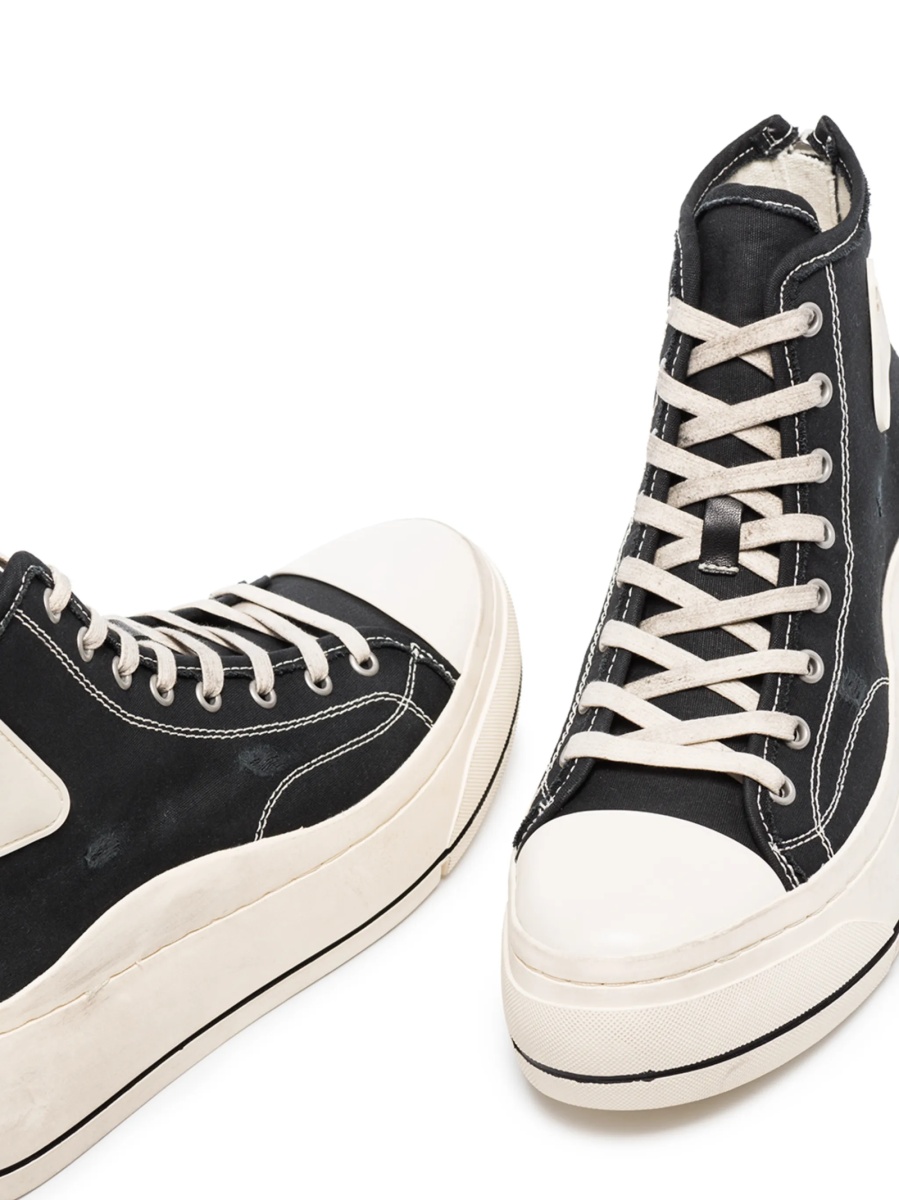 Sneakers R13 negri din material textil - Img 4