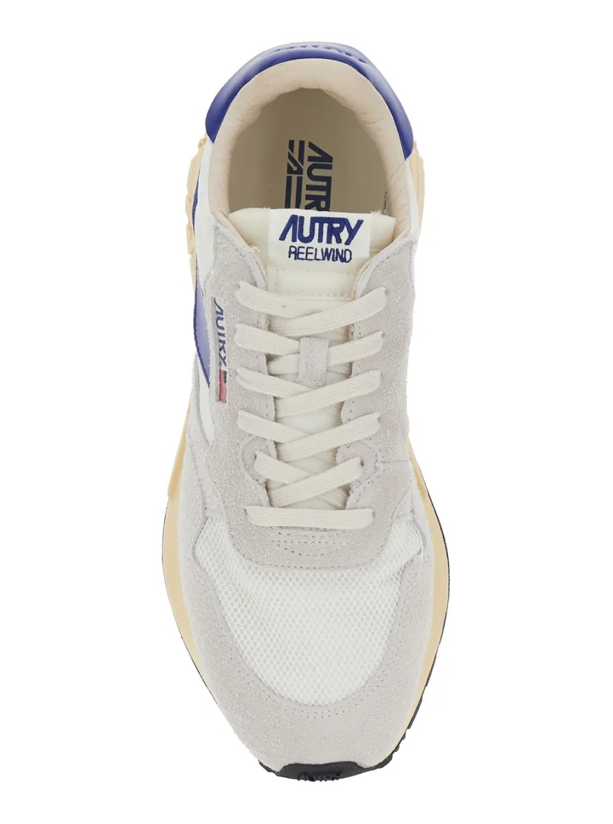 Sneakers 'Reelwind' Gray Sneakers with logo patch on the tongue in leather for men - Img 4