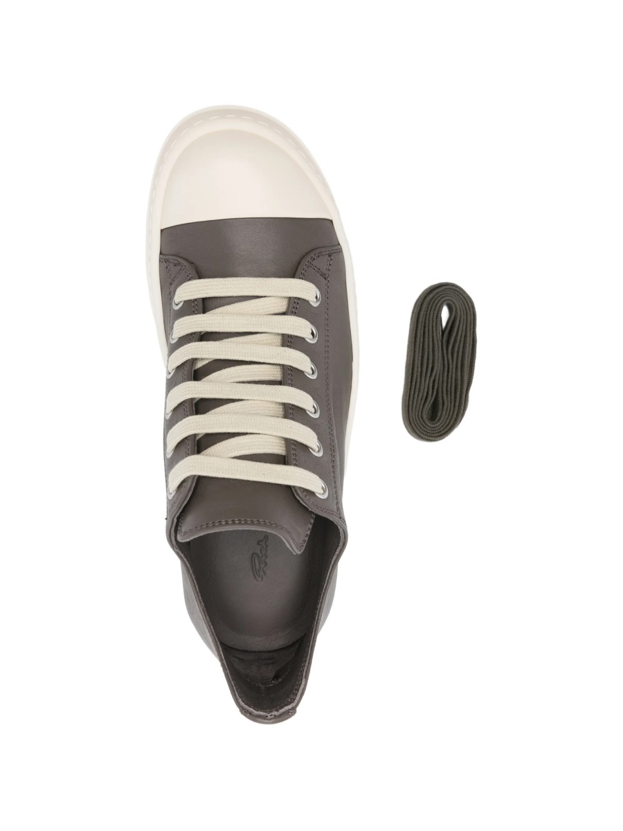 Sneakers Rick Owens maro din piele - Img 4