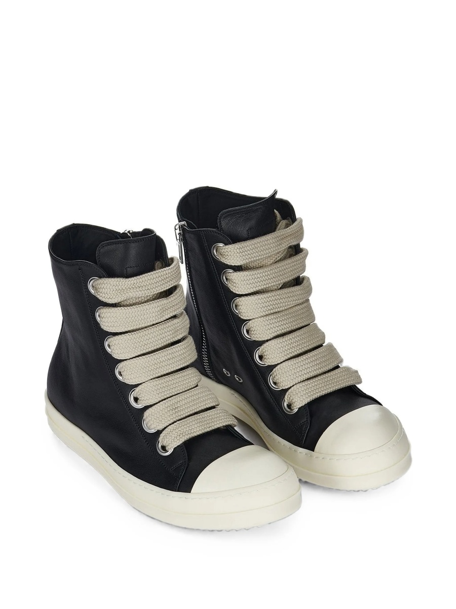 Sneakers Rick Owens negri din piele - Img 2
