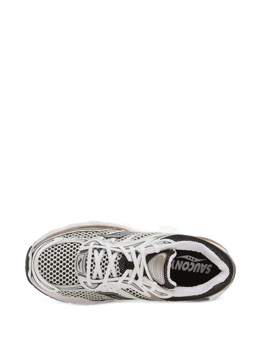 Sneakers Saucony albi din piele intoarsa si plasa - Img 5